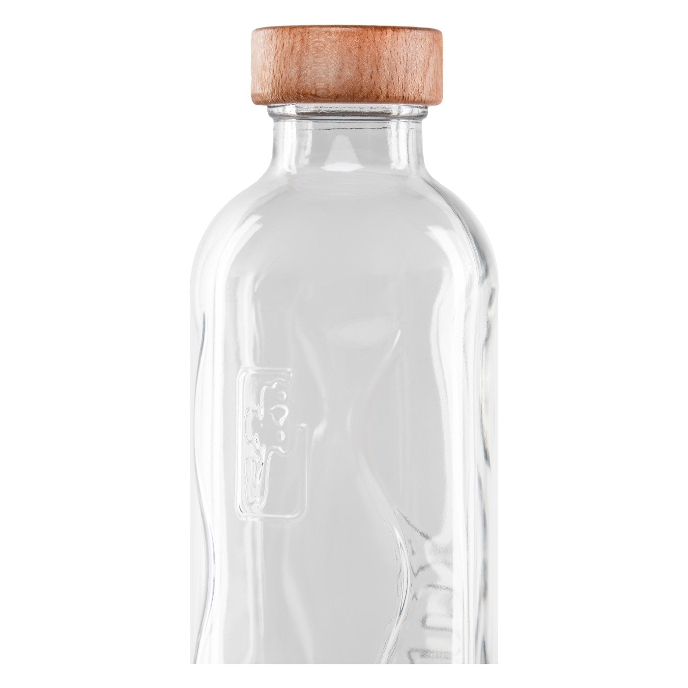 holograma oro botella de agua de cristal flaska de rosca sin funda